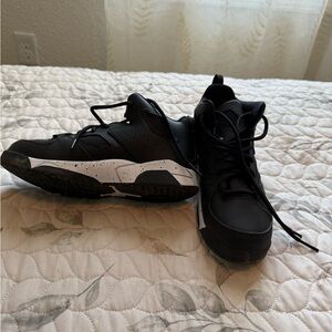 Jordan Kids Black and White Sneakers
